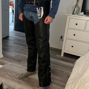 Leather Motorcycle Chaps